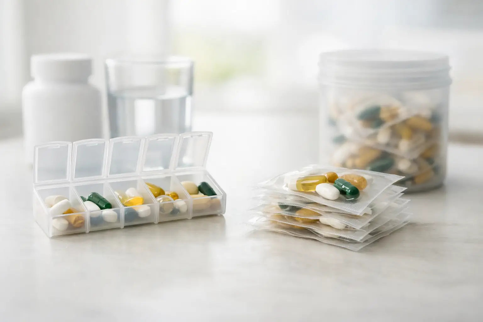 Pill Organizer vs Daily Vitamin Packs