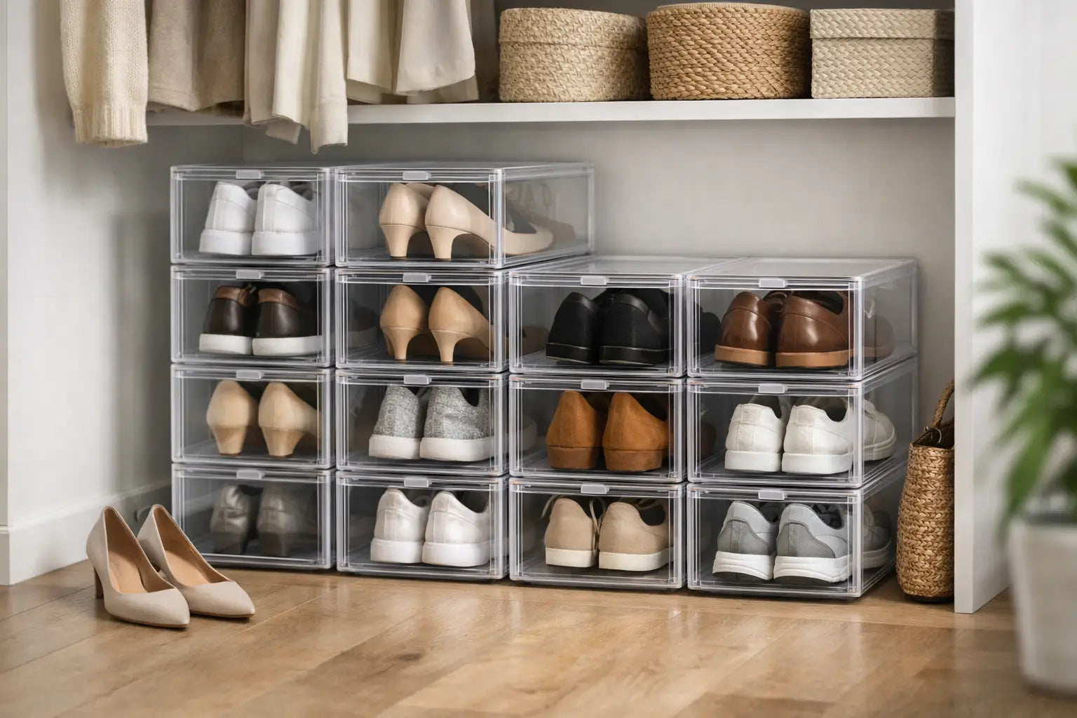 Shoe Containers That Cut Closet Clutter