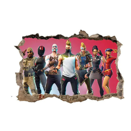 3D Fortnite PVC Wall Stickers for Home Decor - Lamarshop1