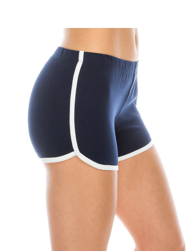 EttelLut - Sexy Booty Dolphin Shorts for Women - Cotton & Spandex Fabric - Navy Smal