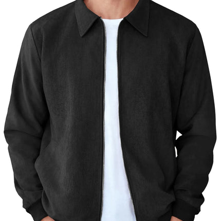 COOFANDY Mens Zipper Bomber Jacket Jacket Without Hoodie Vintage Jacket - Lamarshop1