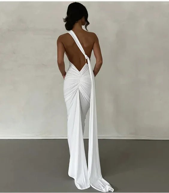 Backless Halter Sheath Dress For Women - Lamarshop1