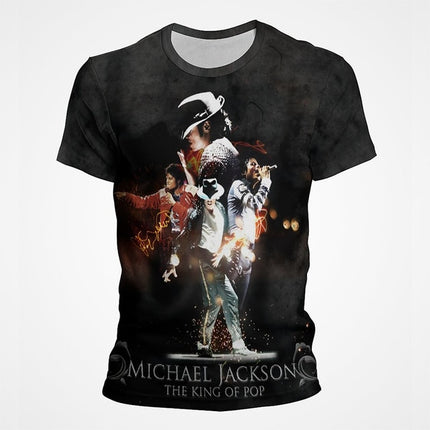 Michael Jackson 3D Print Polyester Men's T-Shirt