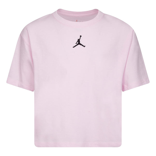 Jordan Girls Essentials Tee (Little Kids/Big Kids) Pink Foam SM (7 Little Kid)