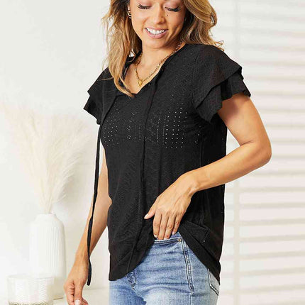 Flutter Sleeve Top-