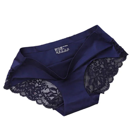 Sexy Ice Silk Women's Lace Thong Panties - Lamarshop1