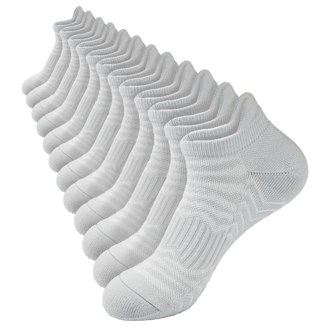 PCOIUYI 6 pairs thick ankle socks for women cushion socks women Ankle Athletic Running Socks ankle socks (5-9 GREY)