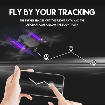 2023 New RC Drone With 4K HD Dual Camera WiFi FPV Foldable Quadcopter +4 Battery - Lamarshop1