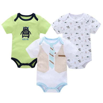 Summer Newborn Baby Clothes 3 - Piece Set with Romper - Lamarshop1