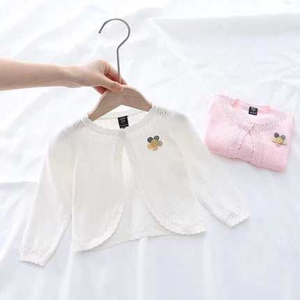 Baby Air Conditioned Knitted Cardigan for 1-3 Years