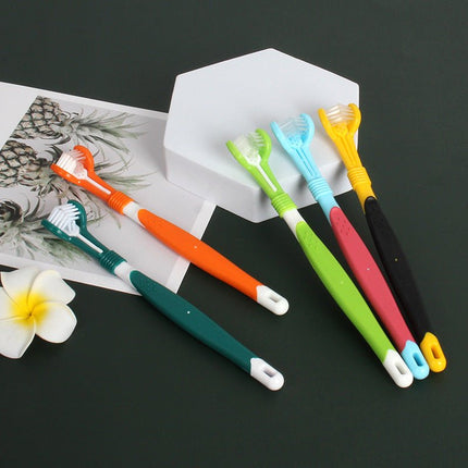 Three-Head Toothbrush for Pet