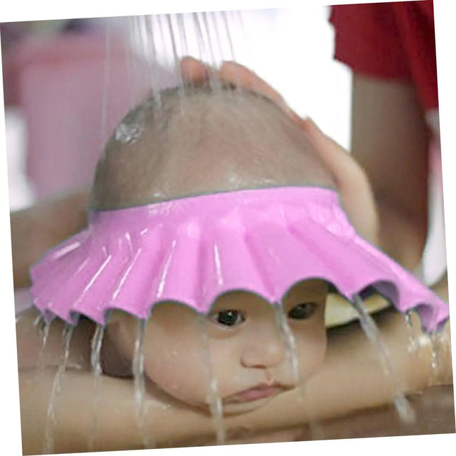 Beatifufu kids shampoo wash hair hat kids bathing bath cap silicone kids shower hat hair rinser hat kids bathing hats bath visor ear protector wash hair shield cap sun visor child adjustable - Lamarshop1
