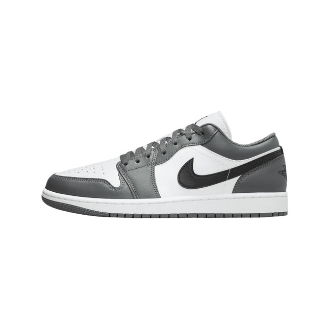 Jordan Mens 1 Low White/Black-Iron Grey (553558 152) - 8