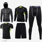 Black 5-piece set / 3XL