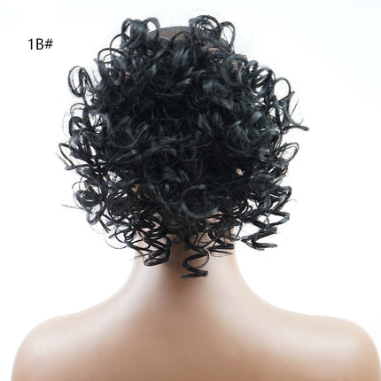Curly High-Temperature Synthetic Hair Bun Accessories