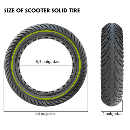 Electric Scooter Tire 8.5" Solid Honeycomb Tire