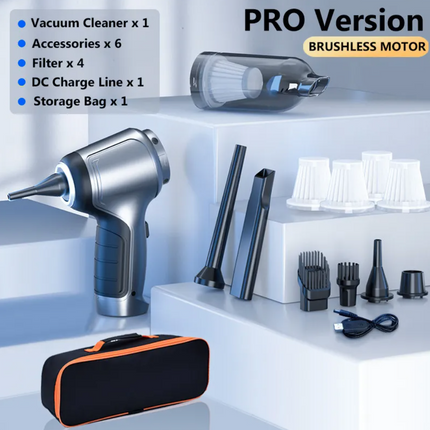 2-in-1 Cordless Car Vacuum & Air Pump