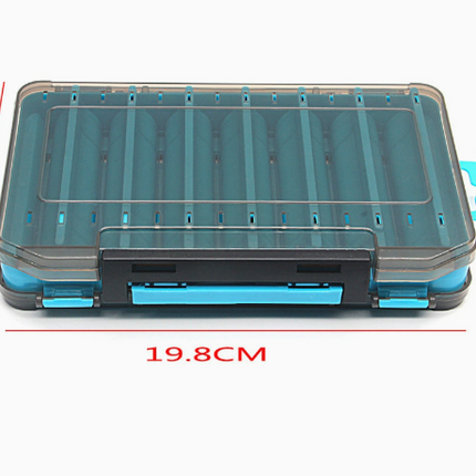 Durable Dual-Sided Fishing Tackle Box