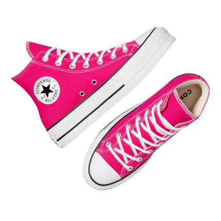 Converse Womens Chuck Taylor All Star Lift Platform Sneakers Cerise Pink/White/Black 7 Medium US