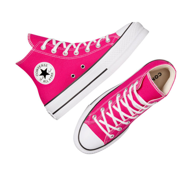 Converse Womens Chuck Taylor All Star Lift Platform Sneakers Cerise Pink/White/Black 7 Medium US