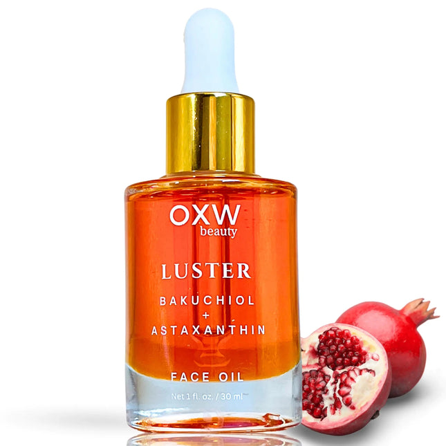 Luster Bakuchiol Oil Retinol Alternative Anti - Aging Facial Oil Superfood Face Oil with Bakuchiol Astaxanthin Rosehip Oil Meadowfoam Oil Squalane Pomegranate Oil for the Face Natural Skincare - Lamarshop1
