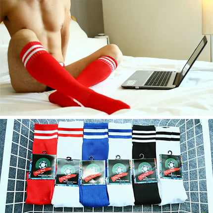 Men's Knee - High Striped Socks for Fashion and Sports - Lamarshop1