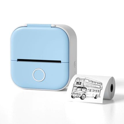 Portable Mini Thermal Label Printer Home Photo Printer Student Wrong Question Printer Bluetooth - compatible Mini Label Printer Price Tag - Lamarshop1