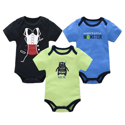 Summer Newborn Baby Clothes 3 - Piece Set with Romper - Lamarshop1