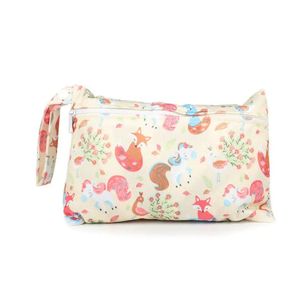 Cartoon Mini Zipper Diaper Bag & Makeup Cotton Pouch - Lamarshop1