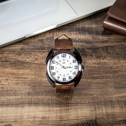 Quartz Watch and Bracelet Set for Men
