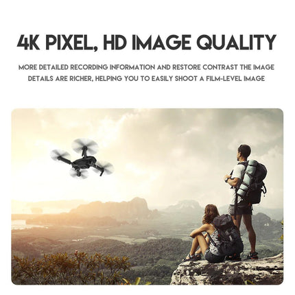 2023 New RC Drone With 4K HD Dual Camera WiFi FPV Foldable Quadcopter +4 Battery - Lamarshop1