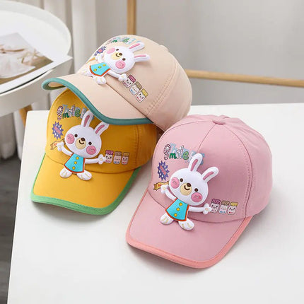 Spring/Summer Girls' Baseball Caps for Ages 2-5