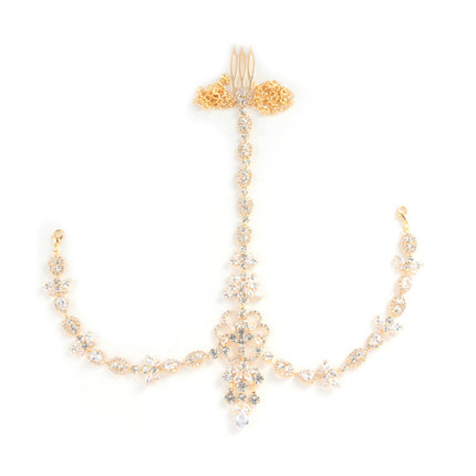 Rhinestone Hair Accessories with Tassels for Women