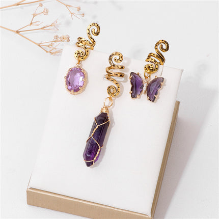 Bohemian Beaded Hair Accessories Set (3 Pieces)