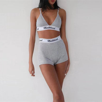 2020 Summer Women's Casual Set with V-Neck Tank Top