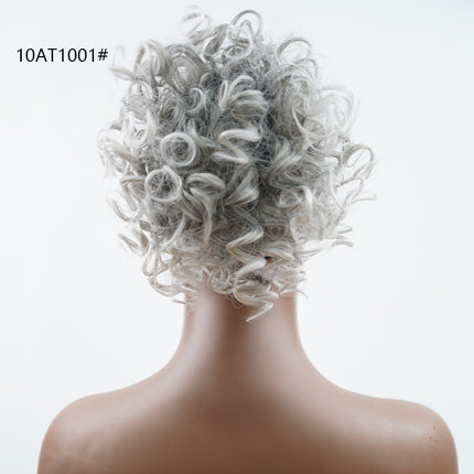 Curly High-Temperature Synthetic Hair Bun Accessories