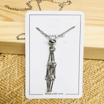 Crystal Raw Stone Pendant Necklace - Lamarshop1
