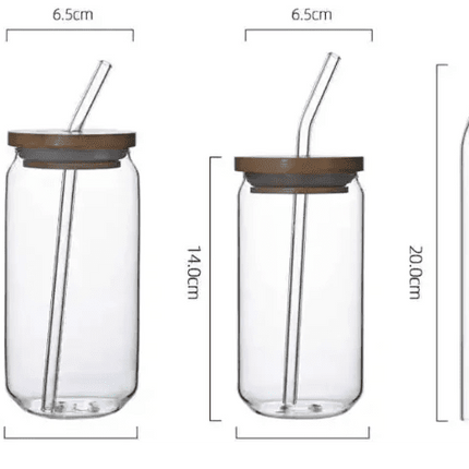 Safe Sip Glass Cup With Lid - Lamarshop1