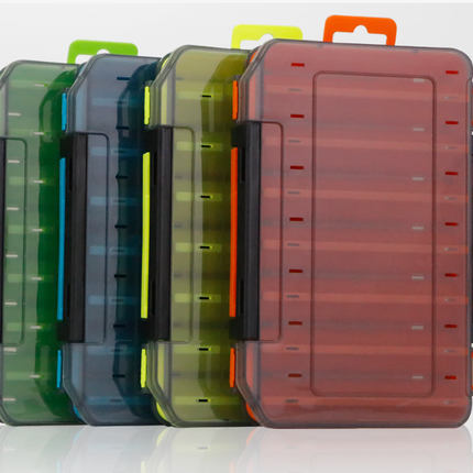 Durable Dual-Sided Fishing Tackle Box