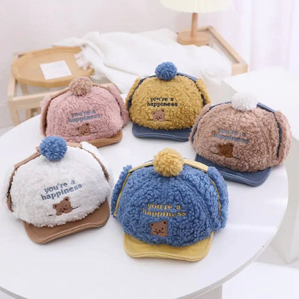 Children's Cashmere Baseball Caps for Boys
