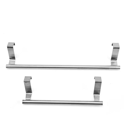 Stainless Steel Single Rod Towel Rack for Cabinet Doors - Lamarshop1