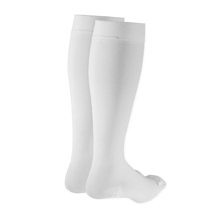 NuVein Medical Compression Stockings 20 - 30 mmHg Support for Women & Men Knee Length Closed Toe White Medium - Lamarshop1