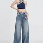Retro Blue Trousers (Medium) / M