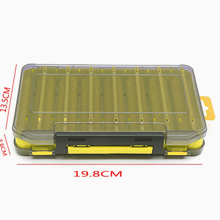 Durable Dual-Sided Fishing Tackle Box