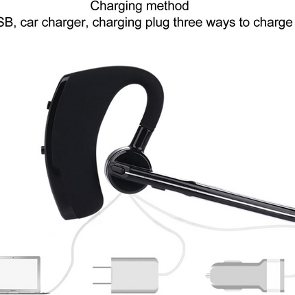 Bluetooth Earpiece Wireless Headset Noise Cancelling Headphones Driver Trucker
