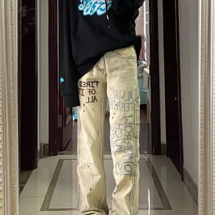 Retro High Waist Wide Leg Jeans