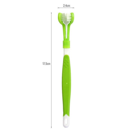 Three-Head Toothbrush for Pet