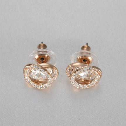 New 1:1 Double Layer Rotating Water Drop Earrings