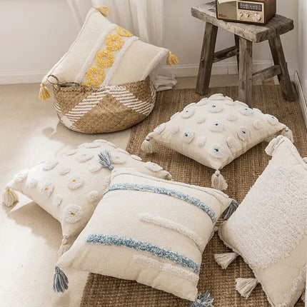 Bohemian Sofa Cushion Covers with Moroccan Style Design - Lamarshop1