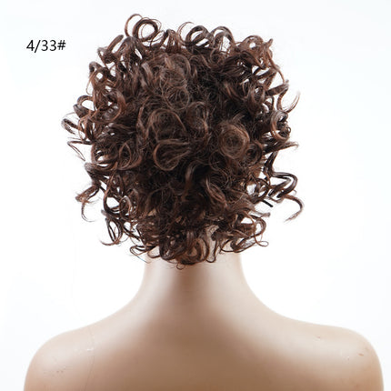 Curly High-Temperature Synthetic Hair Bun Accessories